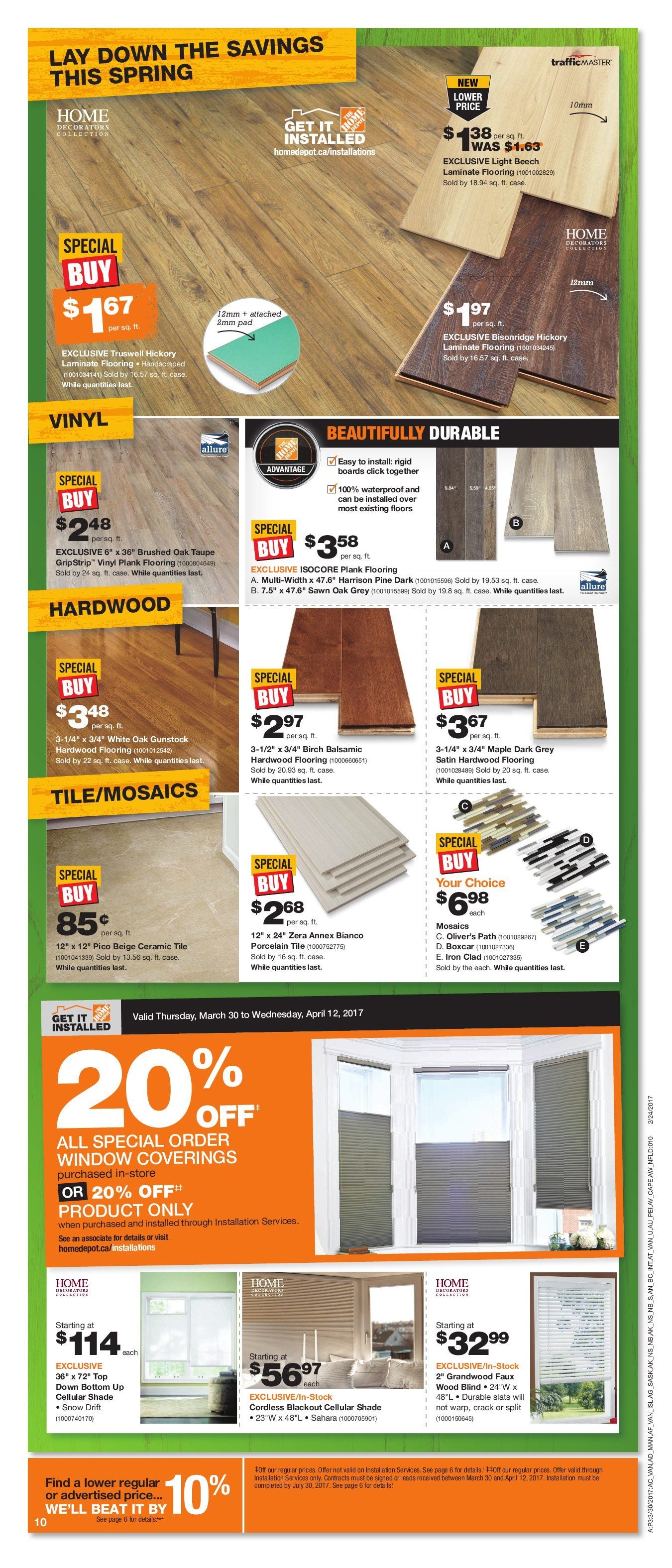 Home Depot Weekly Flyer Weekly Spring Savings Start Here Mar