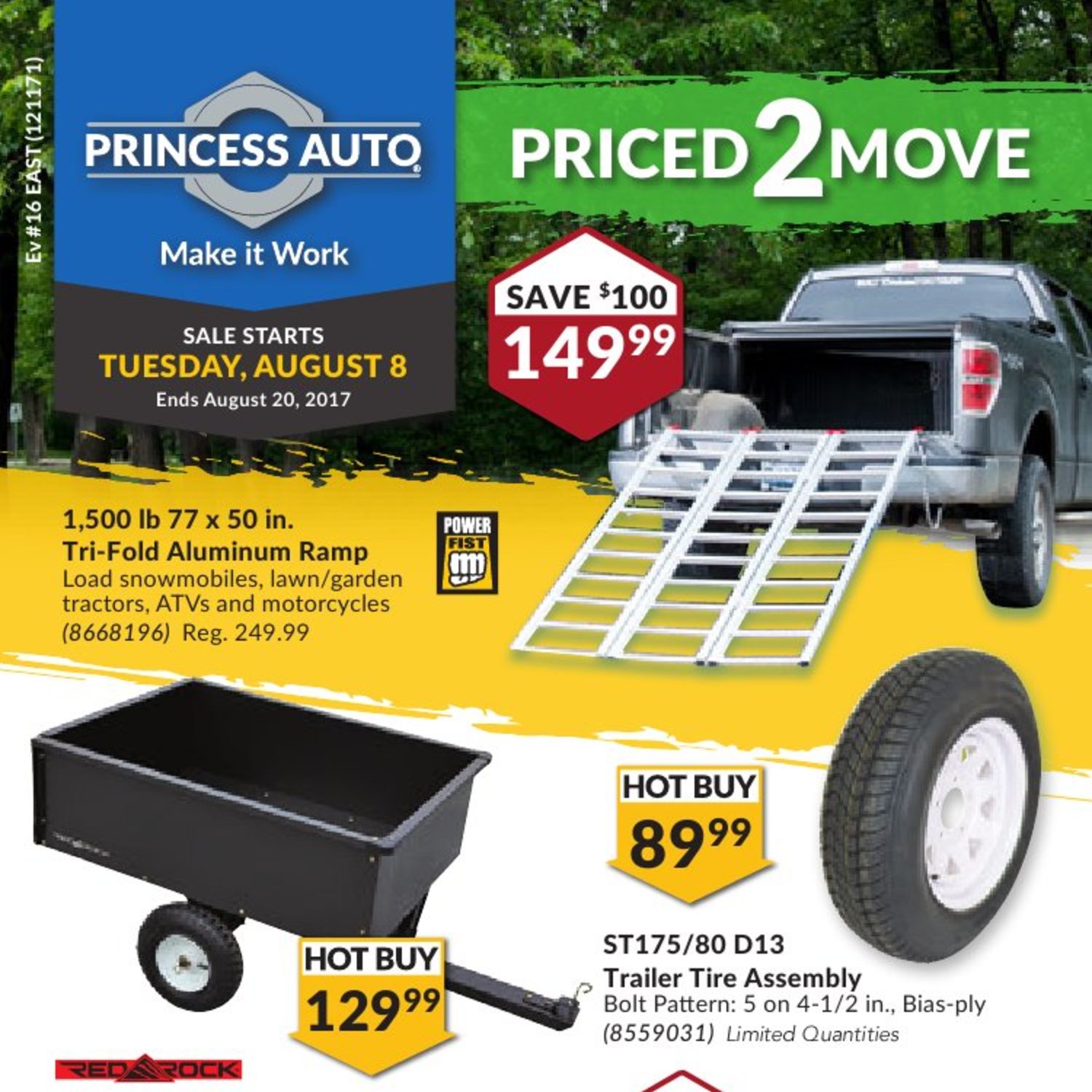 Princess Auto Weekly Flyer Priced 2 Move Aug 8 – 20