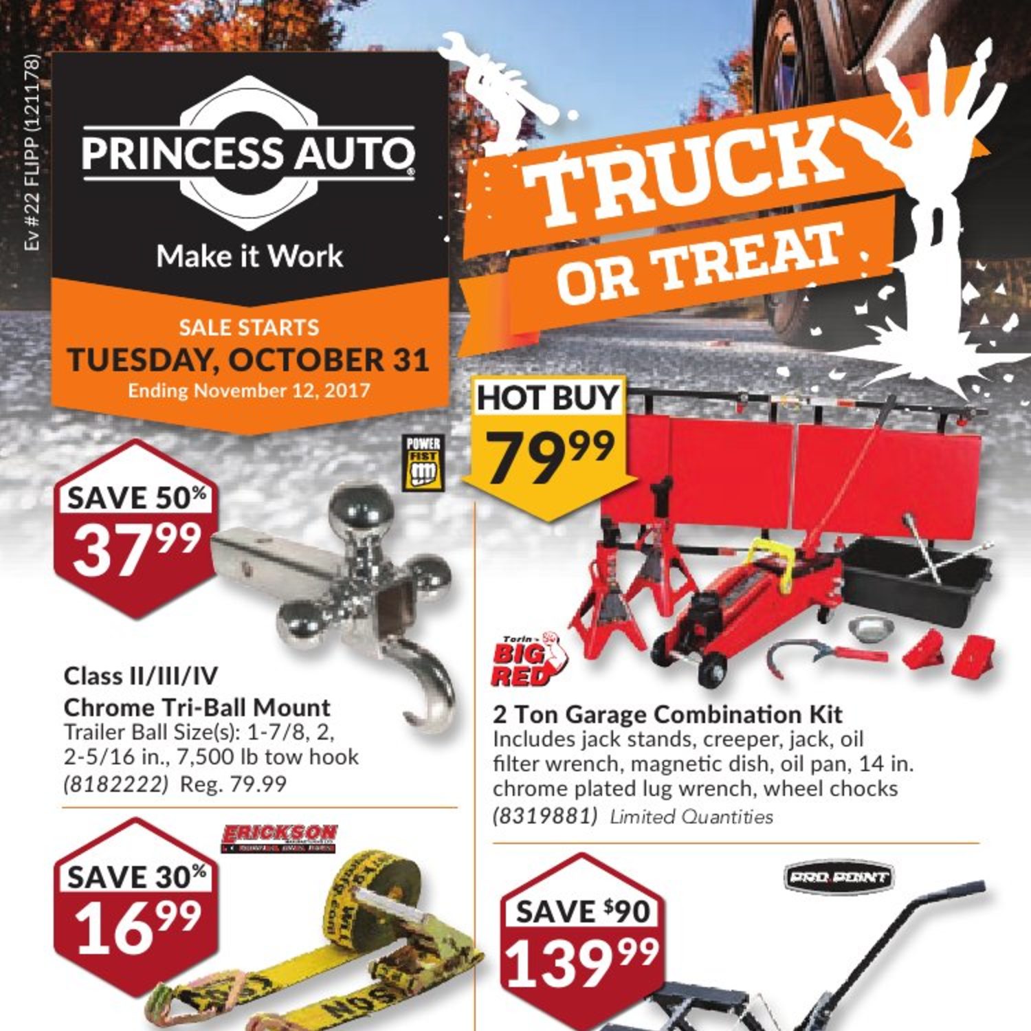 Princess Auto Weekly Flyer Truck or Treat Oct 31 – Nov 12