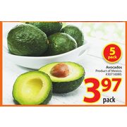 Pack of Avocados - $3.97