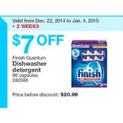 Finish Quantum Dishwasher Detergent - $13.99 ($7.00 Off)