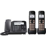 Panasonic KXTG4772B Corded/2-Handset Cordless Phones w/Answering System - $89.90 ($20.00 off)