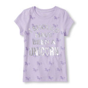 Girls Short Sleeve 'i Should Have Been A Unicorn' Graphic Tee - $5.99 ($6.96 Off)