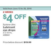 Systane Ultra Lubricant Eye Drops - $4.00 off