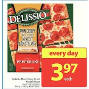 Delissio Thin Crispy Crust Frozen Pizza - $3.97