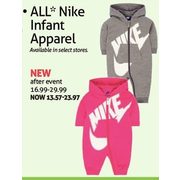 All Nike Infant Apparel    - $13.57-$23.97