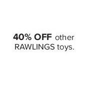 Other Rawlings Toys - 40% off