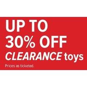 Clearance Toys - Up to 30% off
