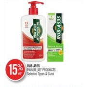 15% Off Rub-A535 Pain Relief Products