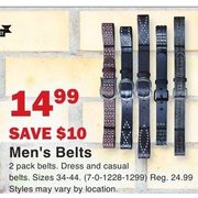 Men's Belts - $14.99 ($10.00 off)