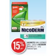 15% Off Nicorette Gum