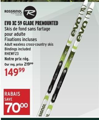 Rossignol xc clearance 59