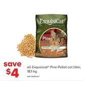 All Exquisicat Pine Pellet Cat Litter - $4.00 off