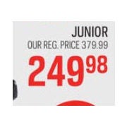 Bauer Supreme S180 Junior Hockey Skates  - $249.98 (Up to $200.00 off)