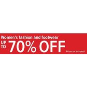 Women's Fashion and Footwear - Up to 70% off