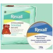 Rexall Brand Baby Wipes or Medicated Diaper Rash Cream - $6.49