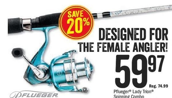 Bass Pro Shops: Pflueger Lady Trion Spinning Combo 