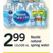 Nestle Natural Spring Water - $2.99