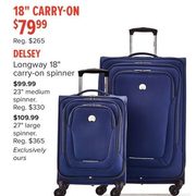 Delsey Longway 18" Carry-On Spinner - $79.99