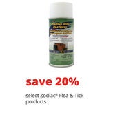 Zodiac Flea & Tick Products - 20% off