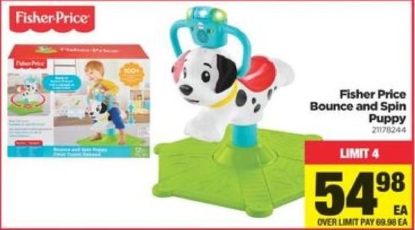 fisher price bounce and spin puppy