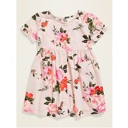 Floral-print Button-front Fit & Flare Dress For Toddler Girls - $19.90 ($5.09 Off)