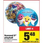 Licensed 9" Playball - $5.48