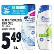 Head & Shoulders Hair Care - $5.49
