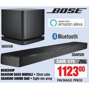 Bose Bass500 Bass Module, Bass500 Sound Bar Package - $1123.00 ($75.00 off)