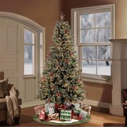 6.5' Flocked Frisco Christmas Tree - $129.98