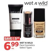 Wet N Wild Face Cosmetics - $6.99 (Up to $5.00 off)