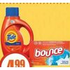 Tide Liquid Laundry Detergent, Bounce Dryer Sheets or Downy Fabric Softener - $4.99