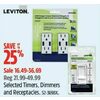 Timers, Dimmers And Receptacles - $16.49-$36.69 (Up to 25% off)