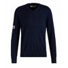 Michael Kors - Embroidered Logo Extra Fine Merino Wool V-neck Golf Sweater - $130.99 ($44.01 Off)