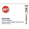 Crutches Drive Medical Hugo Lightweight Aluminium - $49.99