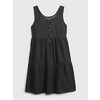 Kids Black Denim Dress With Washwell - $34.99 ($24.96 Off)