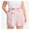 Women+ Linen-blend Short In Light Lilac - $18.94 ($5.06 Off)