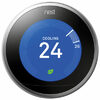Google Nest Wi-Fi Smart Learning Thermostat (3rd Generation) - Stainless Steel