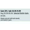 Bottle Jacks  - $44.99-$74.99 (25% off)
