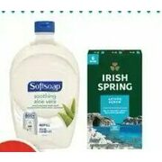 Softsoap Liquid Hand Soap Refills, Live Clean Body Wash Or Irish Spring Bar Soap - $7.99