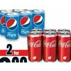 Coca-Cola, Canada Dry Or Pepsi Mini cans  - 2/$8.00