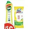 Vim Cream Cleaner, Lysol Disinfecting Wipes or Toilet Bowl Cleaner - 2/$6.00