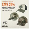 Bass Pro Shops And Cabela's Logo Caps  - $7.49-$17.99 (25% off)