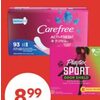 Carefree Liners, O. B. or Playtex Sport Tampons - $8.99